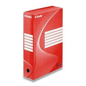 Esselte 80 - archivační krabice - 80 mm, červená