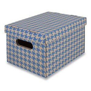 EMBA - úložná krabice - modrá, A4