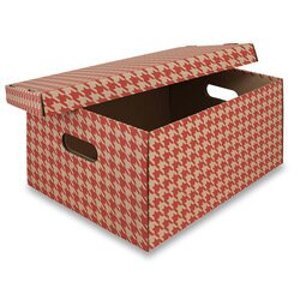 EMBA - úložná krabice - červená, A3