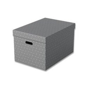 Esselte - úložný box - 355 x 510 x 305 mm, šedý, 3 ks