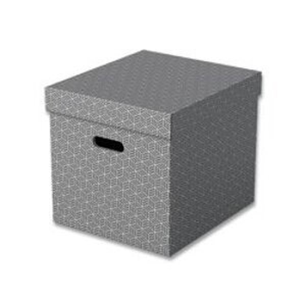 Esselte - úložný box - 320 x 365 x 315 mm, šedý, 3 ks
