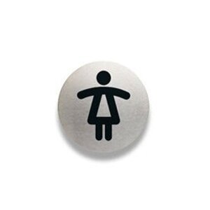 Durable Picto - piktogram - WC ženy, průměr 83 mm